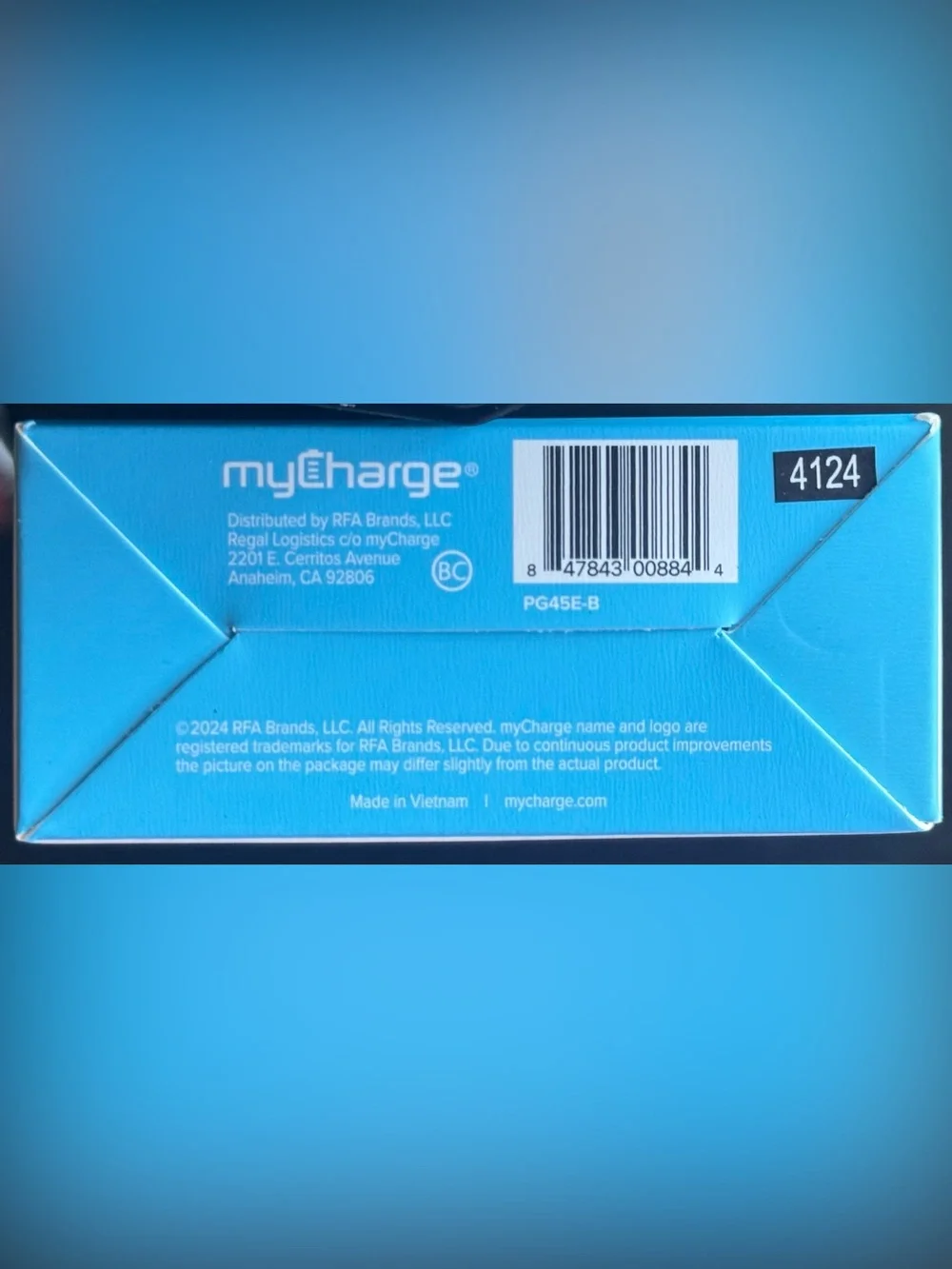 myCharge | Power & Go Pocket Charger | 4500mAh | Rose Gold | NIB